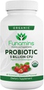Biologische Probiotische Gummies, 5 miljard CFU per portie, 60 Graaf, Veganist, Ondersteunt Digestieve Gezondheid en Immune Defense, voor Vrouwen en Kinderen; Aardbei smaak