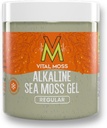 VitalMoss St Lucia Sea Moss Gel Regular, Wildcrafted Alkaline Sea Moss met Mineralen Vitaminen en Antioxidanten, Schildklier en Immuun Ondersteuning Supplement, Raw, Unflavored en Vegan Friendly, 16oz