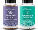 Eu Natural Staying Cool en Floerish Bundle - Hot Flashes, Menopauze Relief, Womens Probiotic + Prebiotica