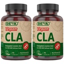 DEVA Vegan Vitamins Conjugated Linoleic Acid (CLA), from Non-GMO Saffloer Oil, 90 Capsules, 1-pack
