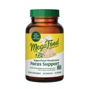MegaFood Superfood Mushroom Focus Support - Lions Mane Supplement Capsules - Doctor Formulated – Lion’s Mane Mushroom Supplement with Clinically Studied Bacopa - Vegan - 60 Capsules, 30 Servings