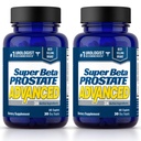 SUPER BETA PROSTATE Avancé – Promouvoir le sommeil, l'élimination de Bladder de soutien. Supplément de soutien prostate pour la santé des hommes avec Beta Sitostérol, pas Saw Palmetto. (120 Caplets, 2 paquets)