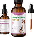 Supplément de soutien au rein pour chiens - soutient la fonction rénale santé chez le chien - gouttes naturelles à base de plantes 2 oz - améliorer le sang dans l'urine, manque d'appétit, perte de poids, boisson excessive, léthargie, coque duvet