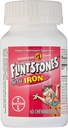 Flintstone Vit W/Iro Grootte 60s Flintstones Kinderen Multivitamine Supplement W/ Ijzer Kauwbare Tabbladen 60 Ct (verpakking van 2)