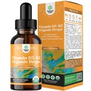 Natures Artisanat Vitamine liquide D3 avec K2 pour les adultes - Gouttes organiques 2000UI par portion Vegan Bone Muscle Heart & Immune Support Huile MCT Absorption améliorée - 2Fl Oz (paquet de 1)