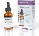 NASALFRESH MD - Huile essentielle d'Eucalyptus - Irrigation nasale - Relief de congestion - Additif de lavage nasal - Huile essentielle de haute qualité - Nettoie et hydrate les passages nasaux - 1oz