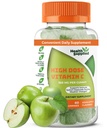 Sour Apple Flavored Vitamine C Gummies Mega Dose - 1050 mg vitamine C - Verhoogt het immuunsysteem en ondersteunt de gezondheid van het hart - Geweldig proeven en gemakkelijk doorslikken
