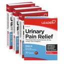 LEADER Urinaire pijn verlichting Maximale sterkte, snelle verlichting van UTI pijn, branderig & urgendheid, urinetrekinfectie verlichting, Phenazopyridine Hydrochloroide 95 mg, 30 tabletten, 4-pack