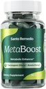 Santo Remedio MetaBoost, Dieetsupplement, Metabole Enhancer, Biedt een Thermogene Effect, Verhoogt Calorie Burn, Groene thee (thermogeen), Chroom en Calcium, 60 tabletten, Vegetarisch