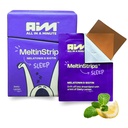 MeltinStripsTM Fast-Active Sleep Strips met 5mg Melatonine, Biotin, Valeriaanwortel, Citroen Balm & kamille 