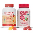 SmartyBants Kids Multivitamine Gummies en Probiotic Immunity Bundle: Omega 3 Visolie (EPA/DHA), Vitamine D3, C, Vitamine B12, B6, Digestief & Immune Support Supplement (30 dagen levering)