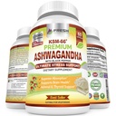 FRESH HEALTHCARE Capsules Ashwagandha KSM-66 1200mg Extrait de racine pure avec poivre noir pour haute absorption - Potent Ashwagandha Supplément - 60 Capsules Vegan