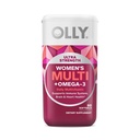 OLLY Ultra Strength Women's Multi Softgels, Overall Health and Immune Support, Omega-3s, Iron, Vitamins A, D, C, E, B12, Daily Multivitamin, 30 Day Supply - 60 Count