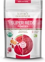 La Bonneté de la nature Super Rouges Poudre avec racine de betterave, carotte, grenade et pastèque - Antioxydant Riche Superfood pour l'énergie, la santé cardiaque et la désintoxication – 16 portions (8 oz)