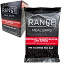 Range Meal Bar - Hoge Calorie Maaltijden Vervanging Bars - Glutenvrije Bars - Rugzak Maaltijden - 6 Pack (Chocolaat, Pindakaas en Koffie)