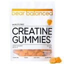 Bear Balanced Creatine Gummies for Men & Women - Creapure® Creatine Monohydrate, L-Theanine, L-Tyrosine & B12 voor spiergroei, kracht, focus, energie en gezondheid - lage Calorie, suikervrij, & Veganistisch