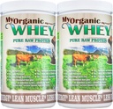 Biologische Wei Proteïne Poeder Grass-Fed Cold Process Grade-A Milk rBST Hormone-Free Chocolate Proteine Powder No Conservative Pure Wei Proteïne 42g Proteïne in slechts 2 Scoops (1 Pound 2 Pack, Chocolade)