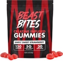 Beastbites - Creatine Infused Gummies - 5g Creapure Creatine Monohydraat per portie - NSF Gecertificeerd voor Sport - 30 porties
