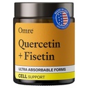 Suppléments de Quercetin et de Fisetin - Suppléments sénolytiques testés par une tierce partie pour le soutien au vieillissement - 500mg Quercetin Phytosome et 100mg Fisetin - Formulaires hautement biodisponibles
