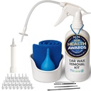Ear Wax Removal Tool by Tilcare - Ear Irrigation Flushing System for Adults & Kids - Perfect Ear Cleaning Kit - Inclusief Basin, Spuit, Curette Kit, Handdoek en 30 wegwerptips