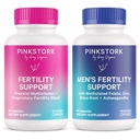 Pink Stork & Blue Stork His and Hers Fertility Bundle: Vruchtbaarheid Supplementen voor vrouwen, Vruchtbaarheid Supplementen voor mannen, Vruchtbaarheid Prenatale Vitamine, Vitex, Inositol, Folaat, Vitamine B6, 60 Capsules