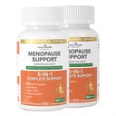 Menopauze supplementen voor vrouwen Menopauze Probiotica Relief,Vitamine D3 & B6,Ondersteunt Hot Flashes, Night Sweats, Bloating & Gut Health met Black Cohosh, Collageen 180 Veggie Caps