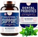 WINDSOR BOTANICA Cholesterol Ondersteuning Supplementen en tandheelkundige Probiotica voor verse adembundel