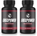 (2 Pack) Erecpower Capsules, Erecpower Pillen voor mannen, Erecpower Male Performance Supplement, Geavanceerde formule voor ondersteuning Mannen Active Lifestyle, Erec Power Pastillas Reviews (120 Capsules)