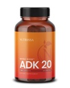 Nutriissa ADK 20 - Immune & Bone Health Support with Vitamins A, D & K (25.000 IE) - 4-maands levering - EPEB gecertificeerd voor zuiverheid & potentie - 120 Vegan Capsules