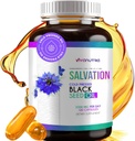 Black Seed Oil Capsules - Cold Pressed Nigella Sativa (Turks) Thymochinon, Black Cumin Nigella Sativa Seed Oil, 100% Liquid Pure Blackseed Oil 120 Count, 500mg Per Capsule, Made in USA