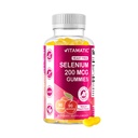 Vitamatic Gist Gratis Selenium Gummies 200mcg als Selenomethionine Supplement Essentiële Trace Mineral met Superior Absorptie 90 Pectin Gebased Gummies