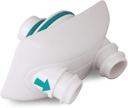 Nasal Dock-Nose Pillow Combo: White Nasal Dock en standaard neuskussens
