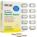 GeriCare Probiotische Digestieve Ondersteuning Extra sterkte 20 Miljard CFU Lactobacillus Rhamnosus R-11 Dagelijks Probiotisch Houdt uw spijsverteringssysteem Balanced 30 Capsules