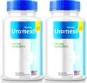 NutraRize (2 Pack) Uromexil Capsules, Premium Formule voor Prostate Heath Support, All-Natural Supplement voor controle en algemene gezondheid, Uromexil Forte Reviews (120 Capsules)