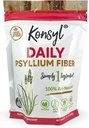 Konsyl Daily Psyllium Fibre 360g / 12.7oz - Non-OGM, Vegan, Kéto-friendly, poudre de supplément de fibre - soutient la santé digestive