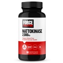 FACTEURS DE FORCE Nattokinase 2000 FU, Supplément Nattokinase pour la santé cardiaque et la pression artérielle, pilules de circulation sanguine, non OGM, végétalien, sans gélatine, 90 capsules végétales