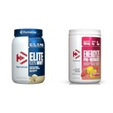 Dymatize Whey Protein and Pre Workout Combo, Elite 100% Whey Protein Powder Gourmet Vanilla 26 Serve, Energyze Pre Workout Powder for Men and Women Strawberry Lemonade Flavor 30 Servers