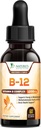 B-12 Vitamine Energiedruppels (methylcobalamine) Extra sterkte Super B Complex - Sublingual B12 Liquid for Immune Support, Heart Health & Cellular Energy Support, Raspberry Flavored - 2 Fl Oz