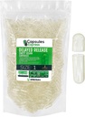 XPRS Nutra Vertraagde Release Maat 1 Lege Capsules - 1000 Graaf Heldere Lege Vegan Capsules - Vegetarische Pillen - DIY plantaardige Capsule vullen - Vulbare Veggie Gel Caps voor Do-It-Yourself Supplementen