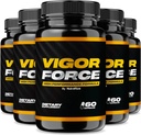 (5 Pack) Vigor Force for Men, Vigo Force High Performance Formula, Officiële Vigo Force Male Pillen 8.50, Premium Ingrediënten voor maximale effectiviteit, Vigo Force Reviews VigorForced (300 Capsules)