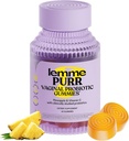 Lemme Purr Vaginale Probiotische Gummies voor vrouwen - evenwichtige pH, gezonde geur, Gistbalans & Flora Ondersteuning + Vitamine C voor Immune Health - Smakelijke Ananas (60 Tel.)