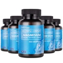BioEmblem High Absorption Triple Magnésium Complex 300mg de magnésium Glycinate pour Nerves, Malate for Energy, Supplément pour soutenir la santé musculaire