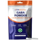 Vitamatic Gamma Aminoboterzuur Poeder 750 mg per portie - 250 gram - ook GABA genoemd - 333 porties