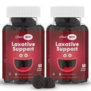 Maxi Health Gommies Laxatives naturelles pour les adultes et les enfants – Gommies assouplissantes pour les tabourets non-OGM et les tabourets à Senna végétaliens – Laxatifs chirurgicaux pour le soutien à la constipation (60 comtes, paquet de 2)