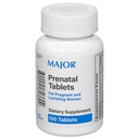 MAJOR Prenatale tabletten voor zwangere en borstvoeding vrouwen - Dieetsupplement - 100 Tel.