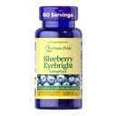 Puritan's Pride Premium Blueberry Eyebright Complex with Extracts of Marigold and Grapeseed, Dietary Supplement for Antioxidant Health, 120 Coated Caplets