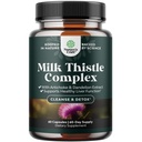 Liver Support Melkdistel Supplement voor leverreiniging Detox & Reparatie - Geavanceerde melkdistel en Dandelion wortelsupplement met Artichoke Extract - Dandelion Capsules voor Detox - 60 Ct