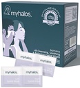 MyHalos® 48 Wipes hydratantes pour le soulagement des yeux secs - Wipes hydratantes et apaisantes pour les yeux avec arbre à thé - Aide avec la blepharite et le syndrome de vision informatique, le traitement de la blepharite pour les paupières, nettoyant