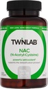 Twinlab N-acétyl-Cysteine (Nac) - Suppléments antioxydants pour hommes et femmes - 600 mg, 60 Capsules
