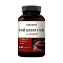 Red Gist Rice met CoQ10, 240 Veggie Capsules Advanced Heart Health Herbal Supplement 